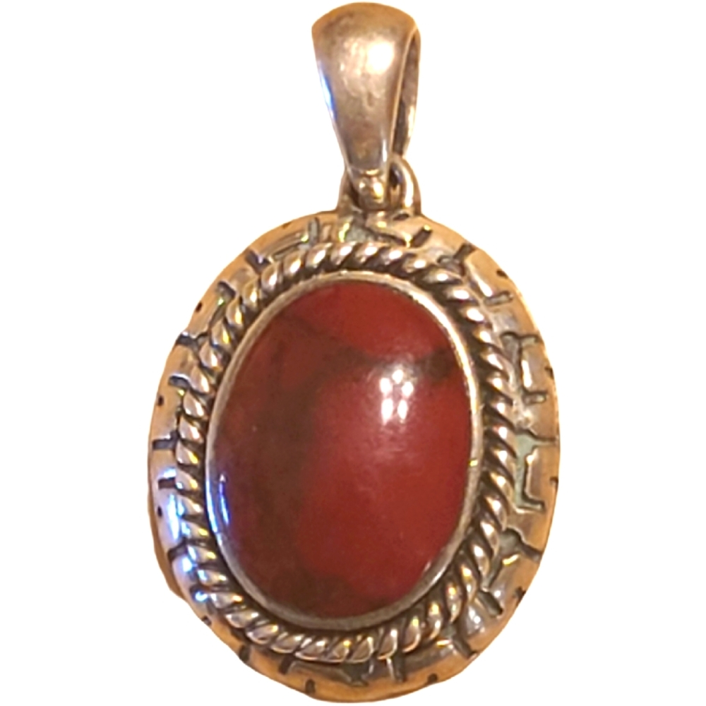 Jasper stone set in sterling silver